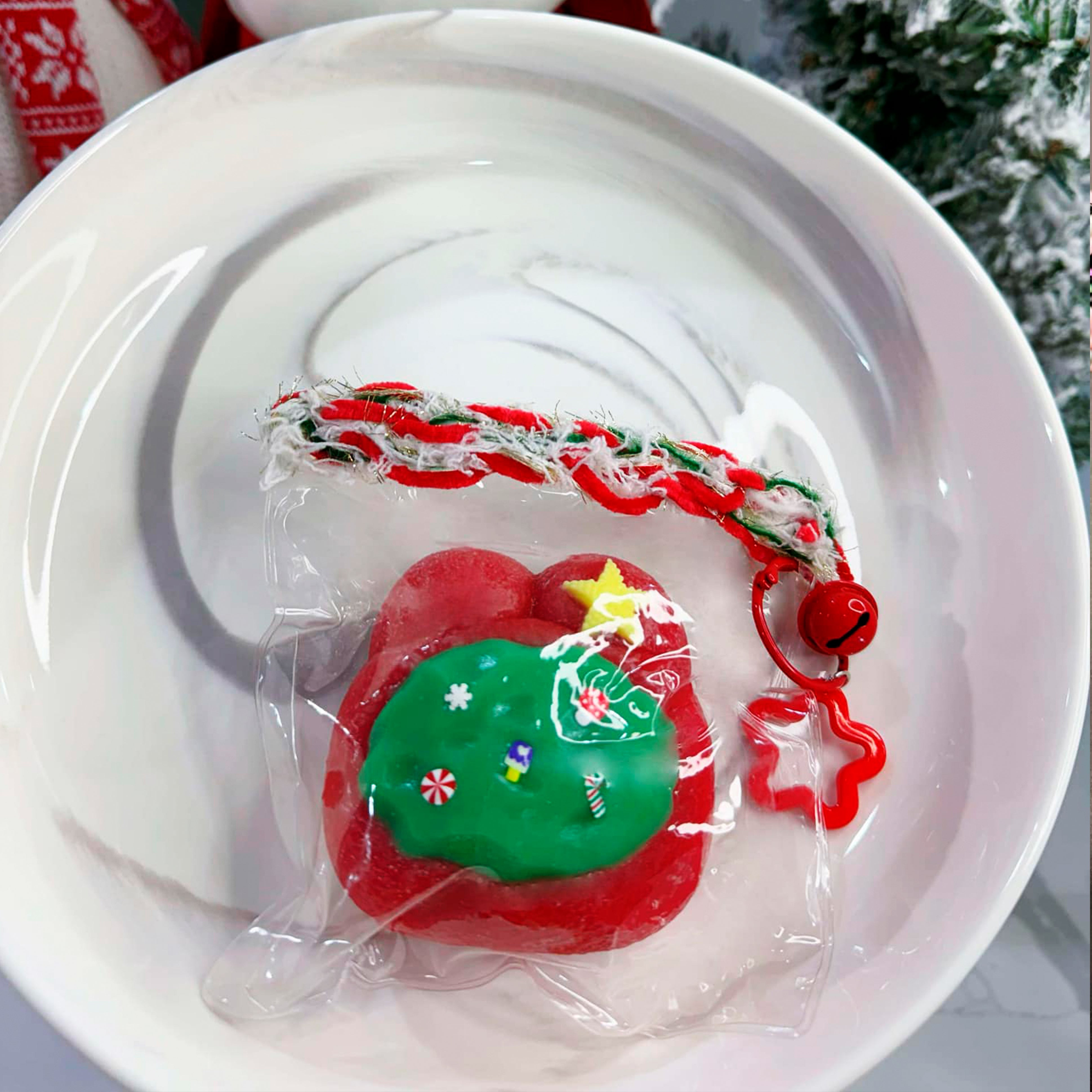 Luminous Christmas Bunny | Handmade Taba Squishy