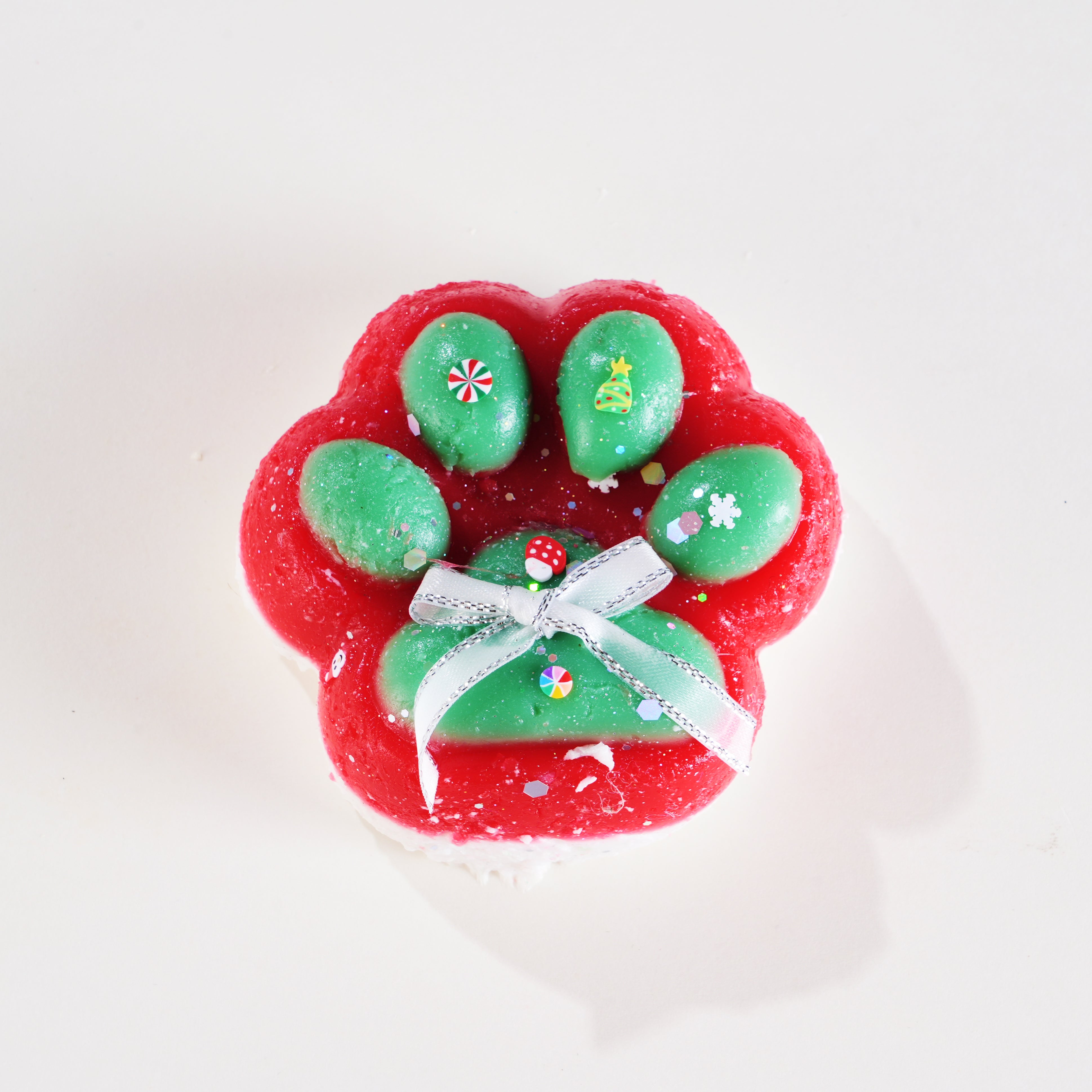 Luminous Christmas Cat Paw | Handmade Taba Squishy | Squeeze Toy