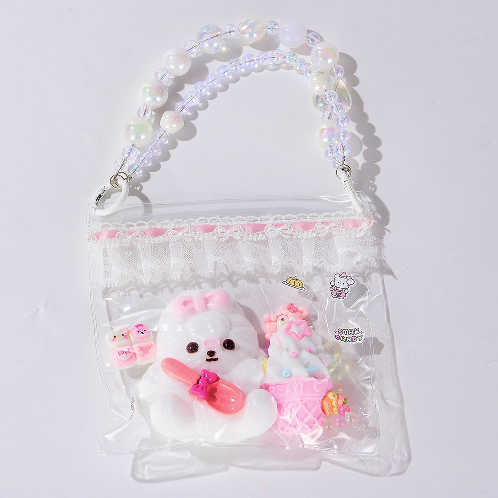 Puppy with Ice Cream | Stress Relief Toy | Handmade Taba Squishy