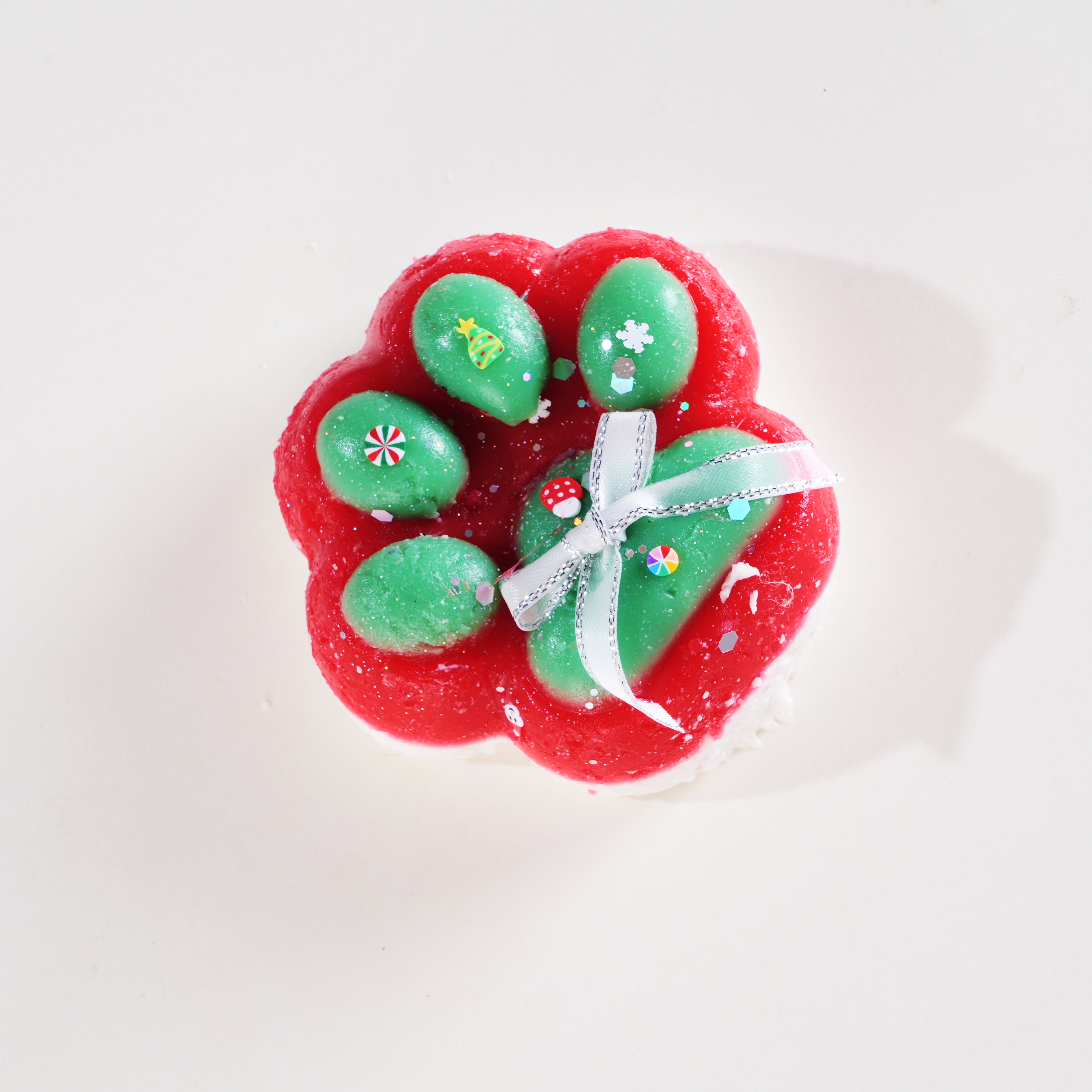Luminous Christmas Cat Paw | Handmade Taba Squishy | Squeeze Toy